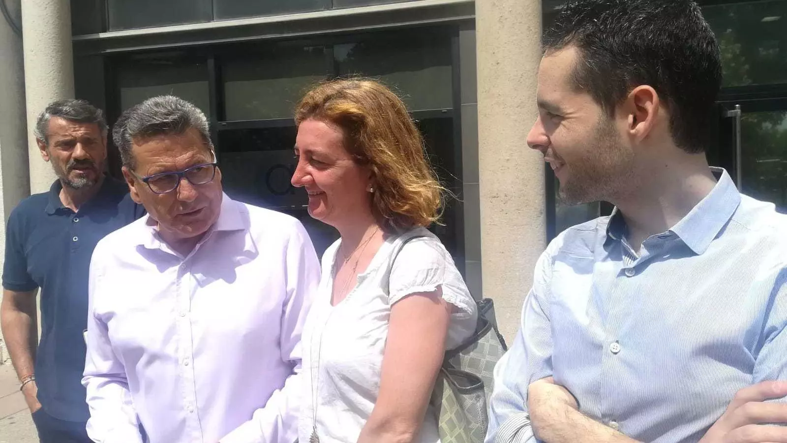 Els regidors de Ciutadans (Rainaldo Ruiz, Miguel García, Carmen Esteban i Jesús Martín)