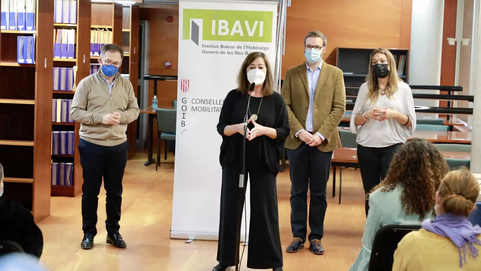 La presidenta del Govern, Francina Armengol, en l'entrega de claus d'aquest divendres