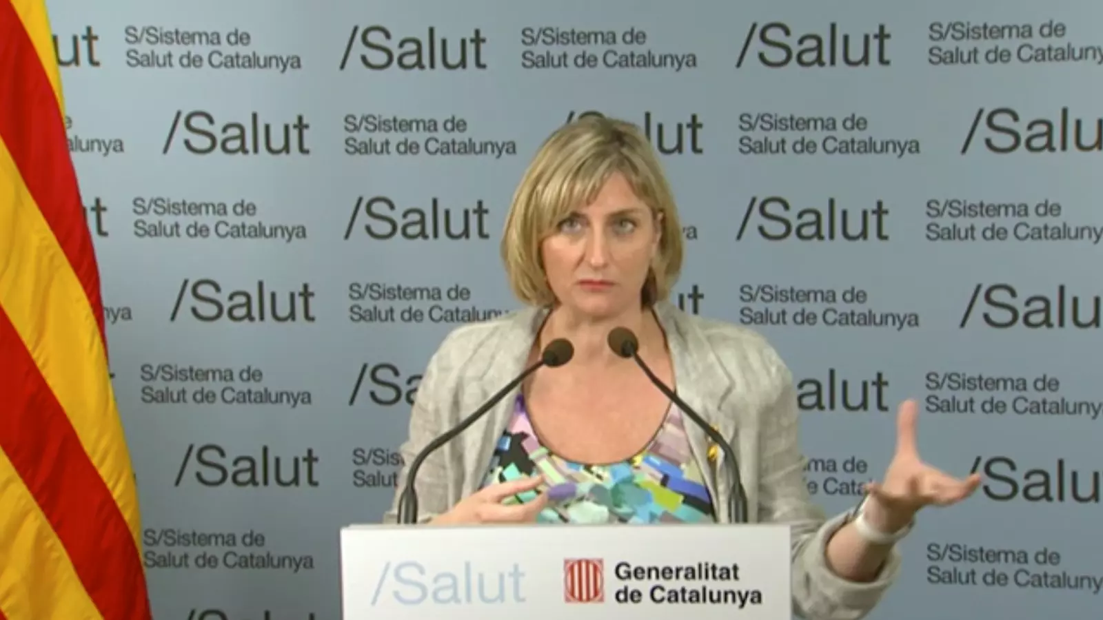 Alba Vergés durant l'emissió del 'Jo pregunto'