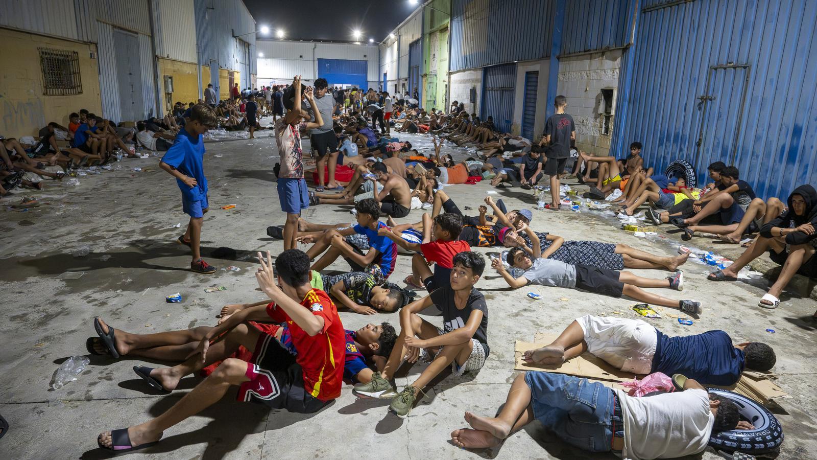 Hundreds of minors sleeping on the streets of Ceuta