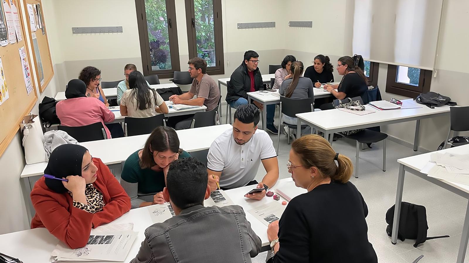 File image of a classroom at a Language Normalization Center