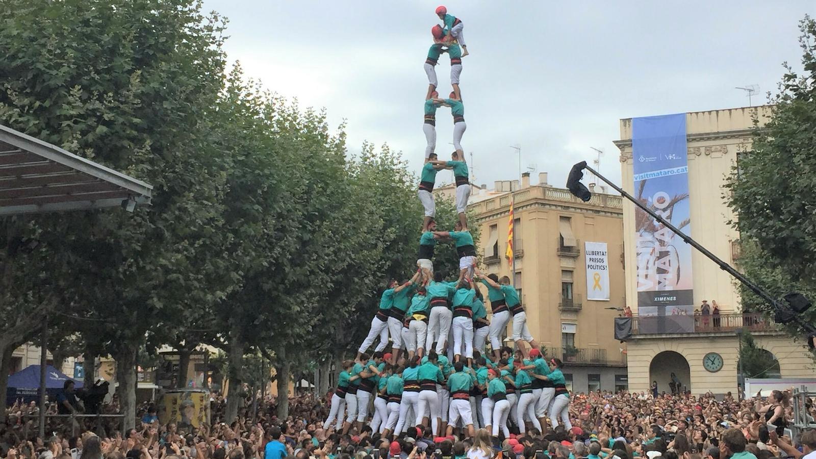 2d9fm dels Castellers de Vilafranca  a Les Santes (2018)