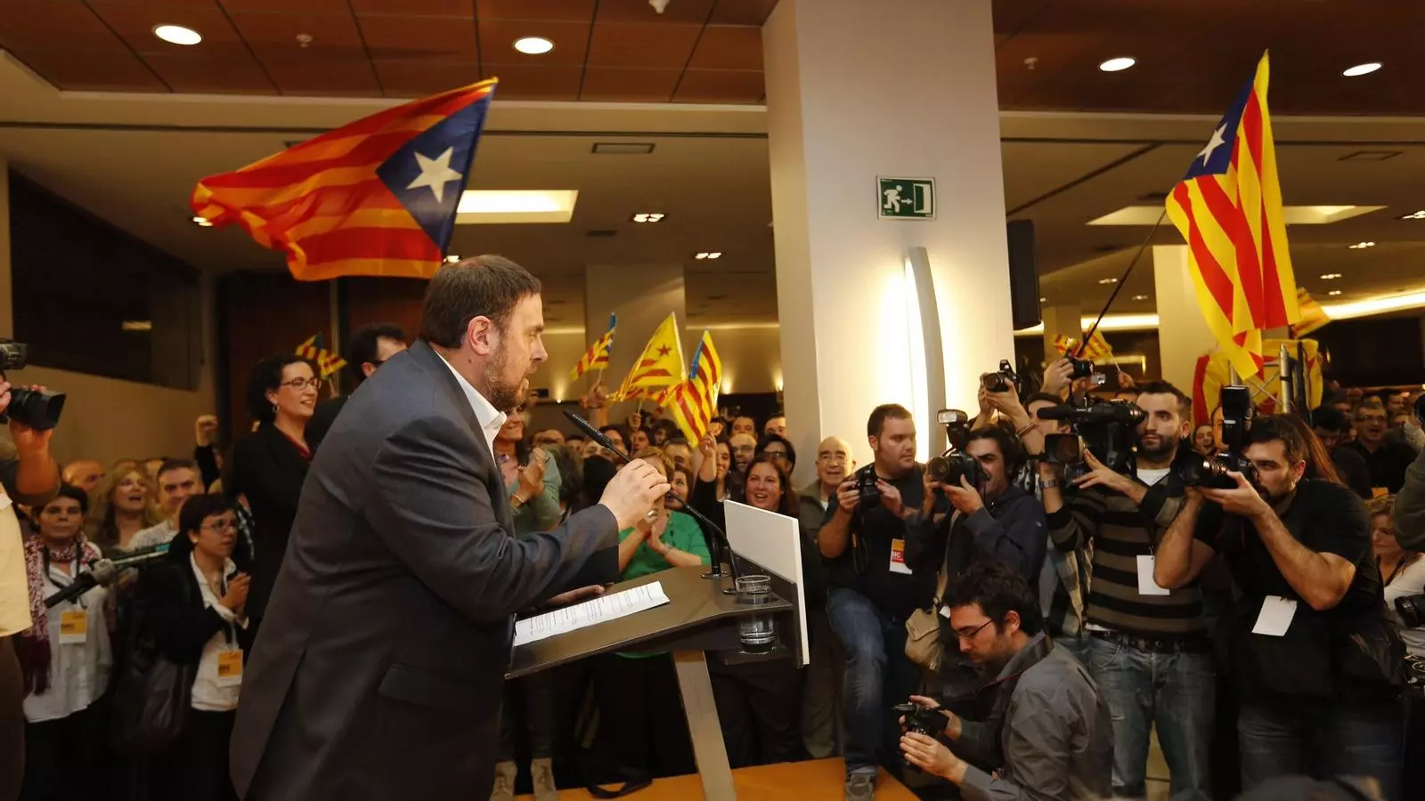 Oriol Junqueras valora els resultats electorals