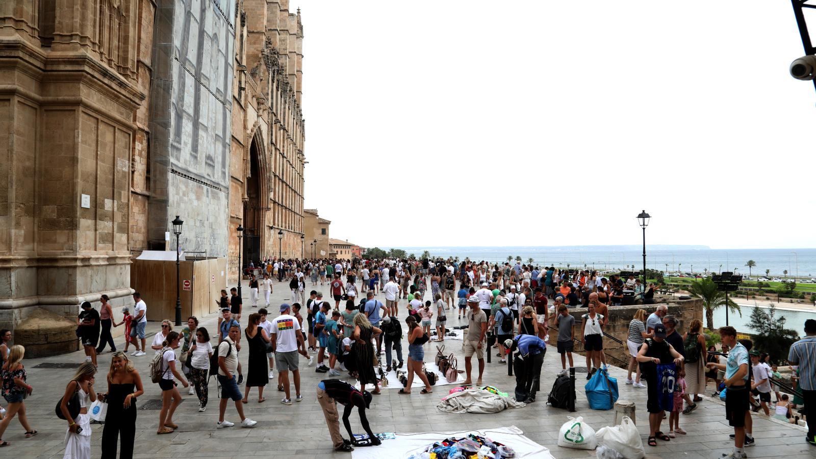 Palma plena de turistes.
