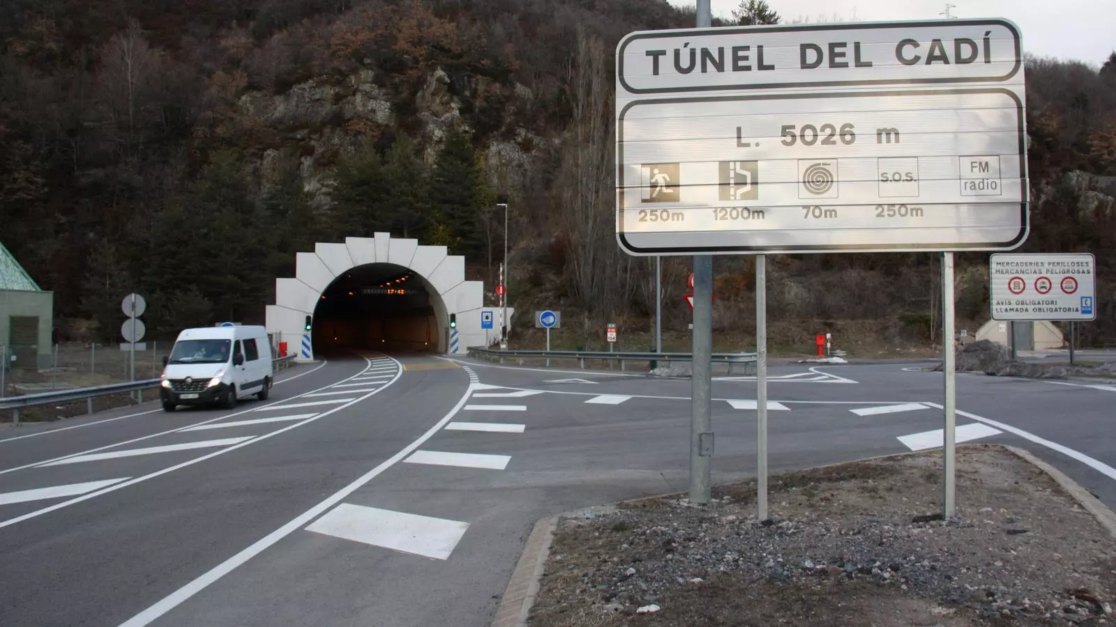 Boca sud del túnel del Cadí, en una imatge d'arxiu.