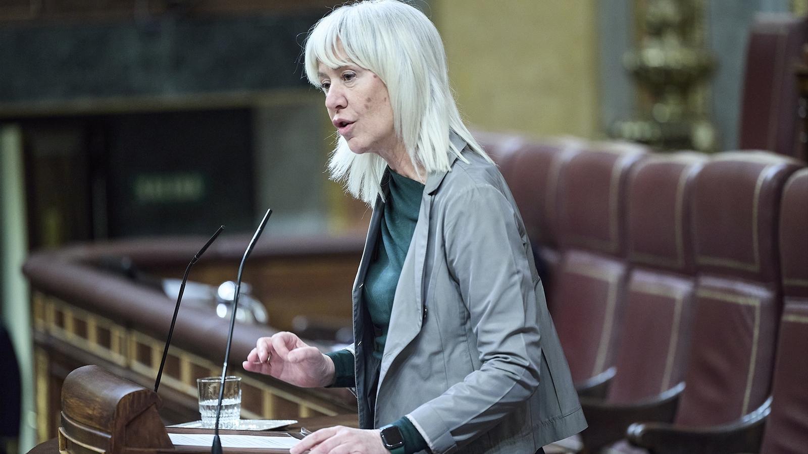 Marta Madrenas interviene en el pleno del Congreso del pasado 26 de febrero