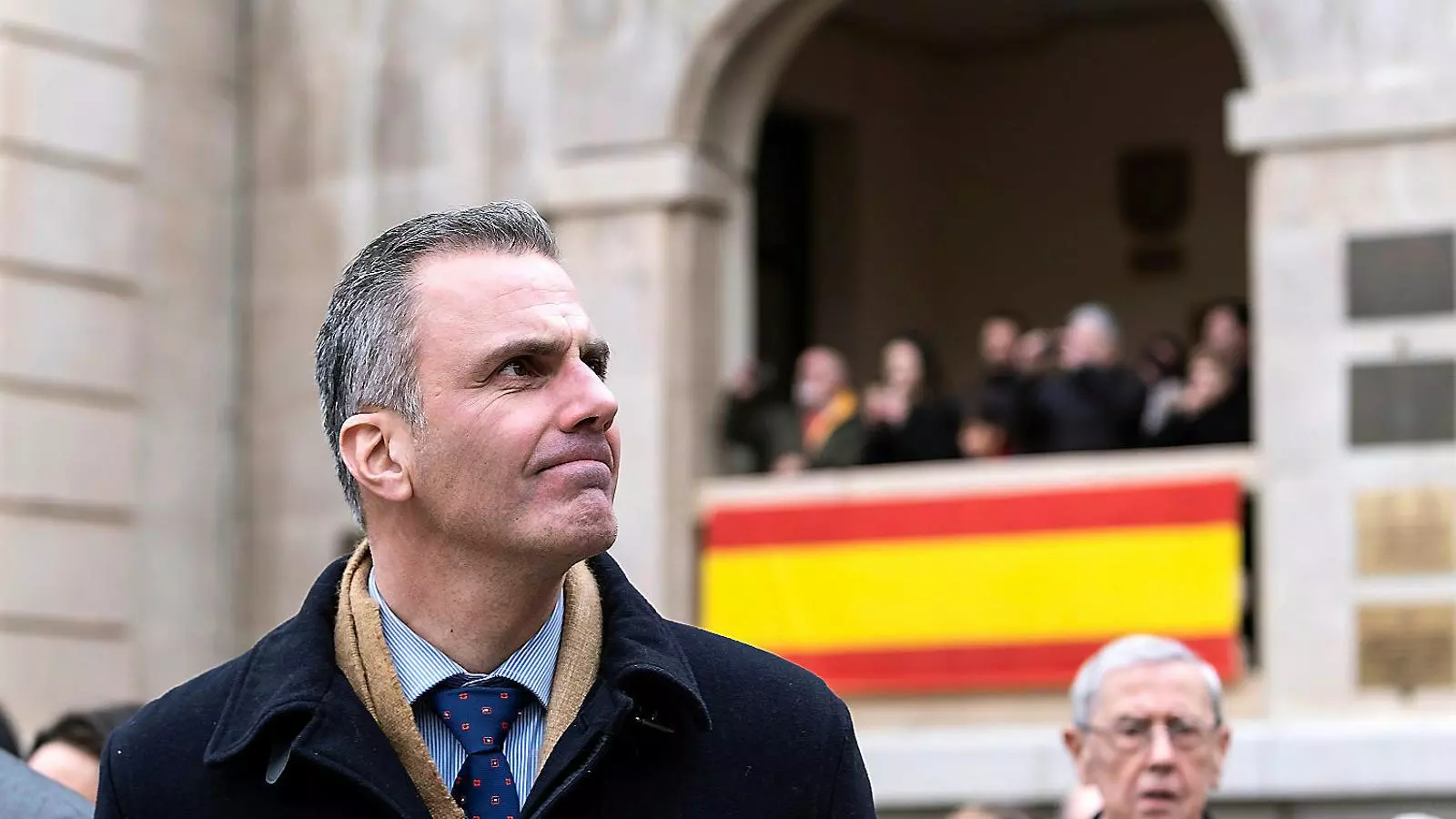El diputat de Vox Javier Ortega Smith ahir en un acte a Toledo.