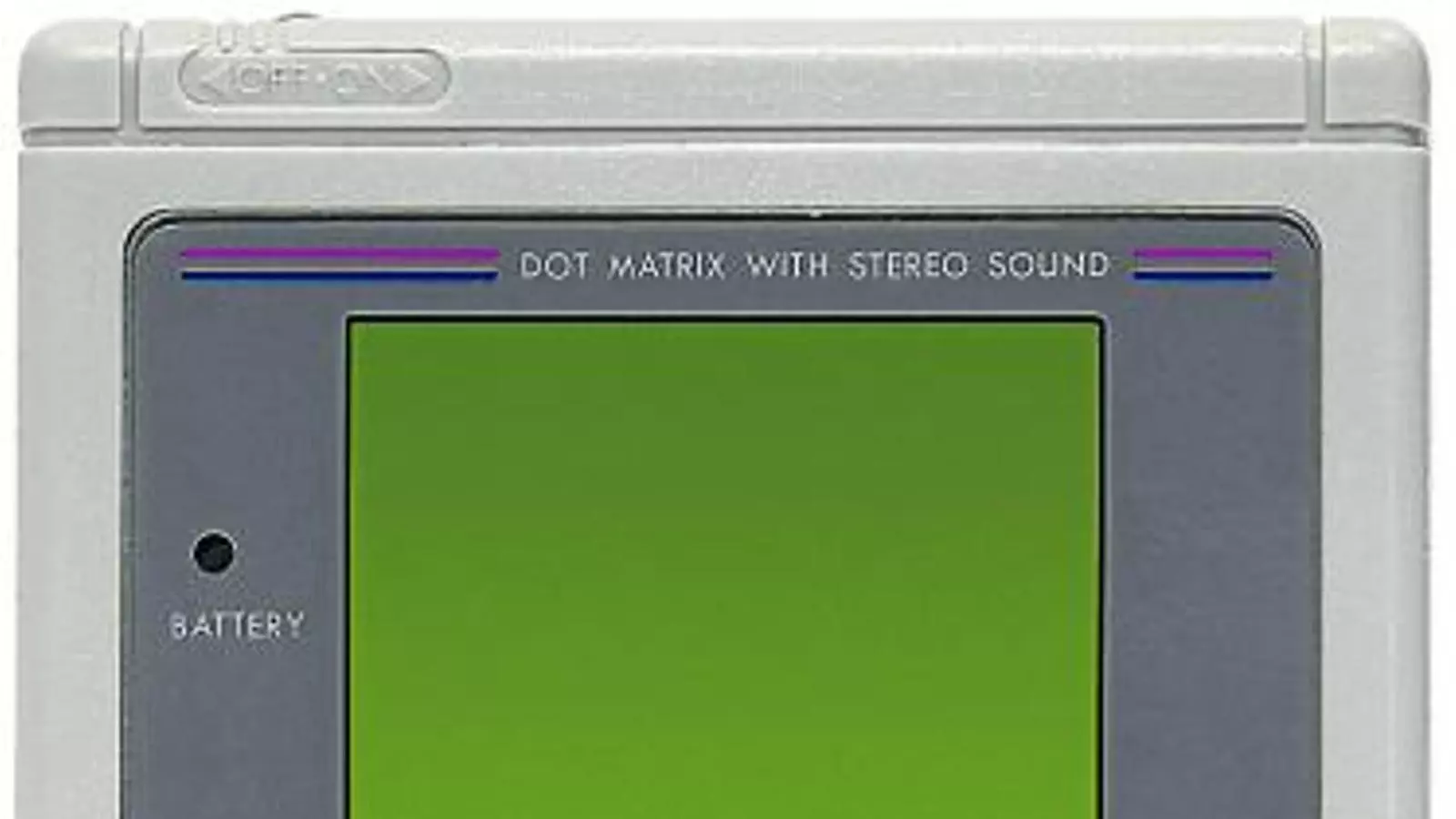 Una Game Boy clàssica. El botó en forma de creu és una invenció de Gunpei Yokoi que es va popularitzar a moltes altres videoconsoles.