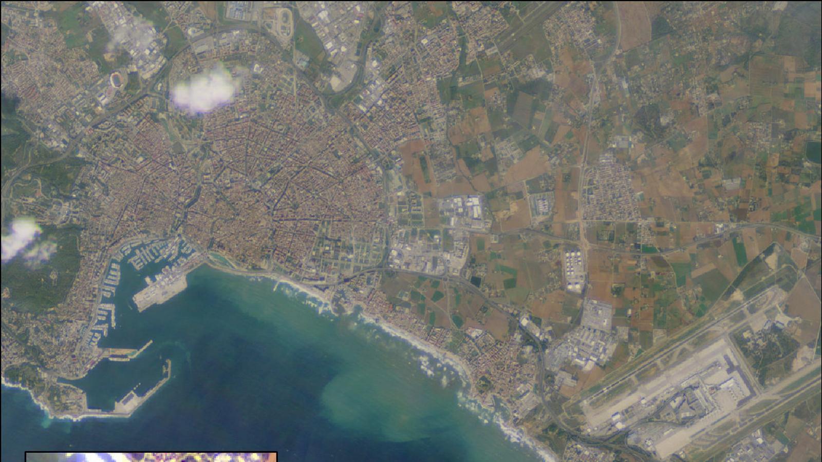 Imagen del satélite Sentinel-2, día 30 de octubre del 2018.