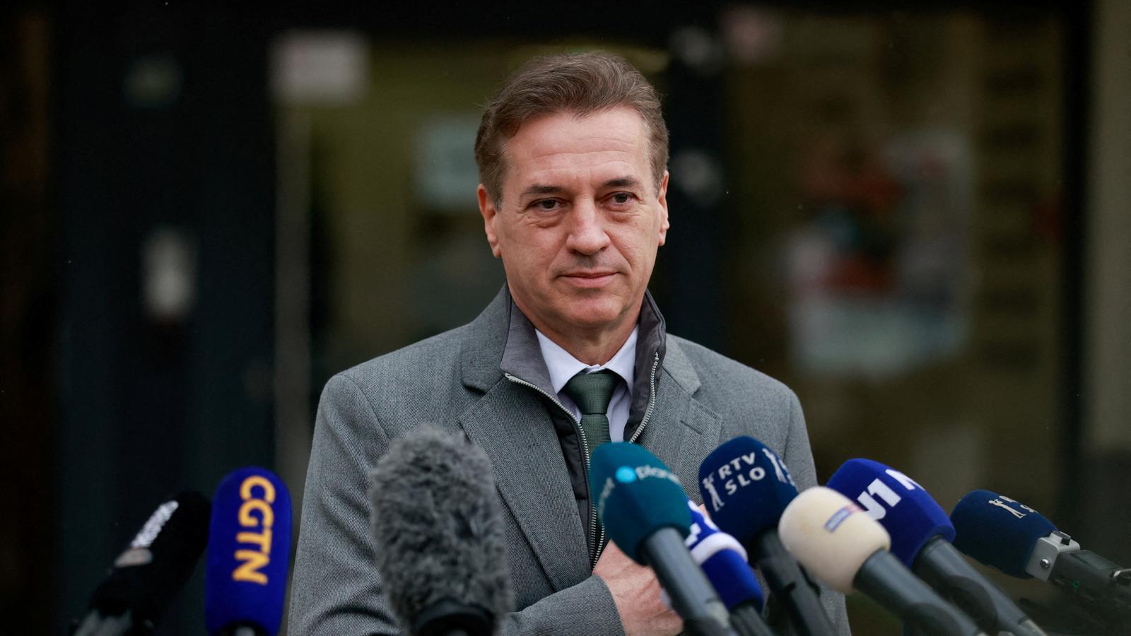 Slovenia's acting Prime Minister, Robert Golob, in a file image.