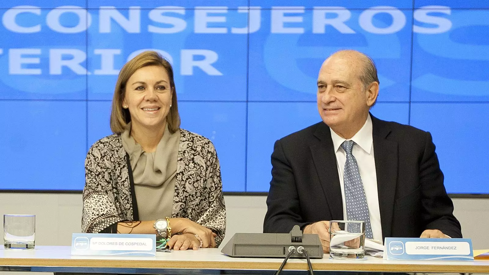 María Dolores de Cospedal y Jorge Fernández Díaz en una imagen de archivo