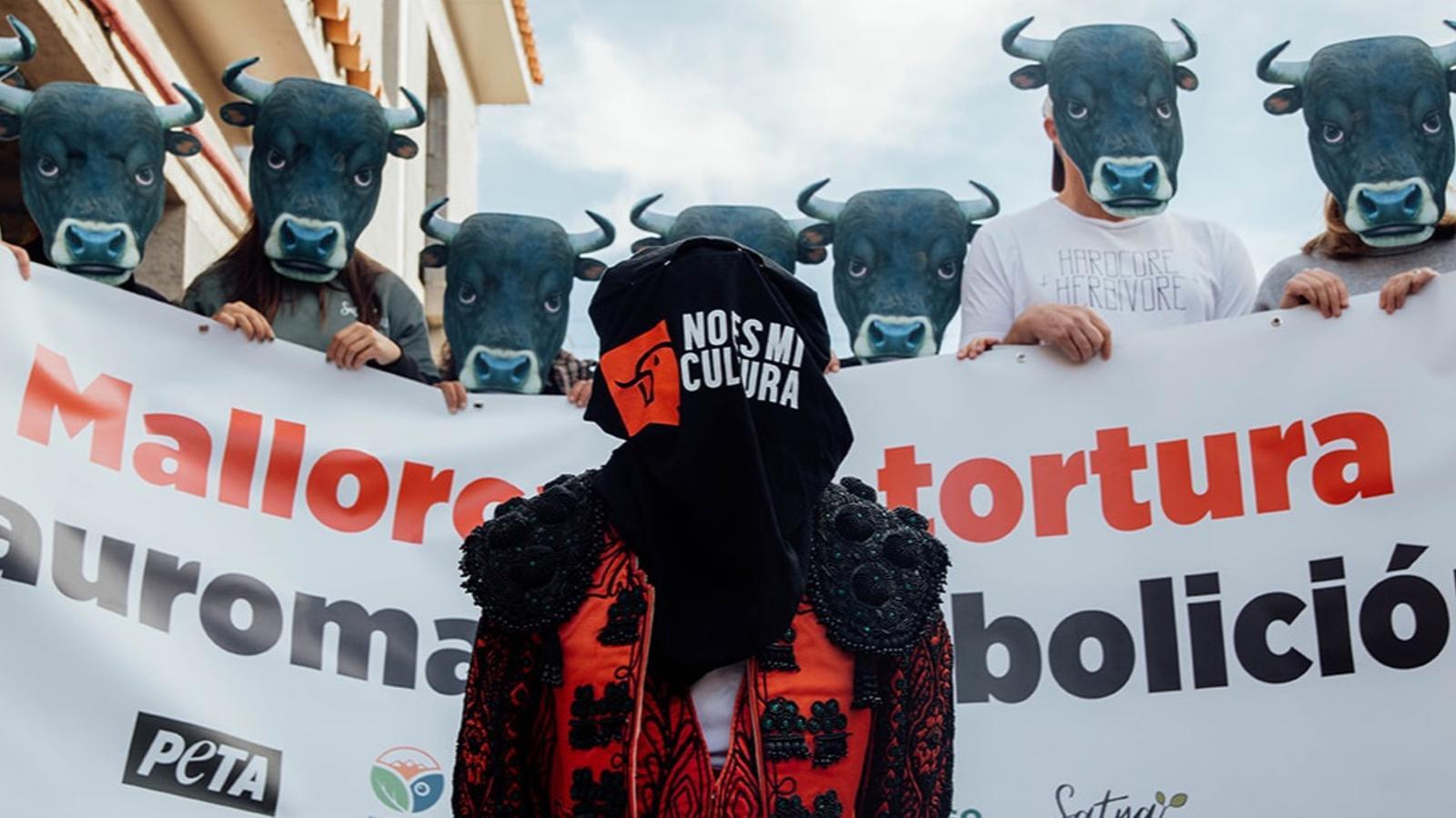 Protesta antitaurina a Inca