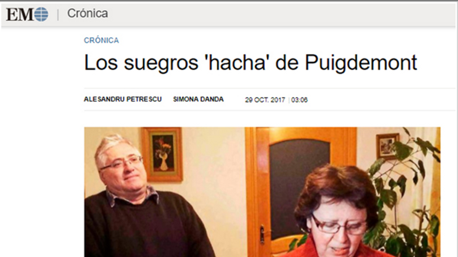 Acusen 'El Mundo' d'inventar-se una entrevista als sogres de Puigdemont