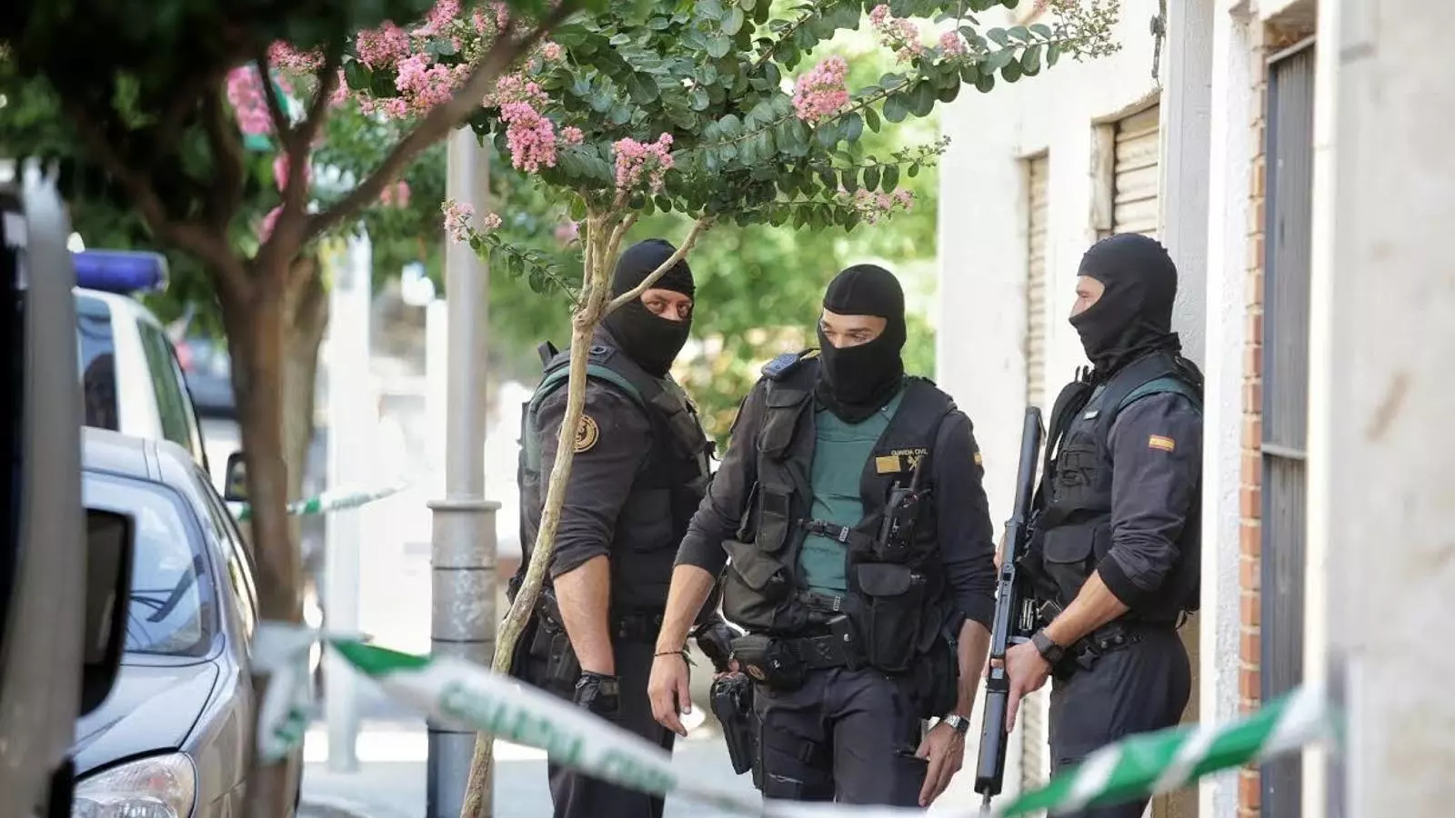 Agents de la Guàrdia Civil en l'operació a Arbúcies del juliol de l'any passat