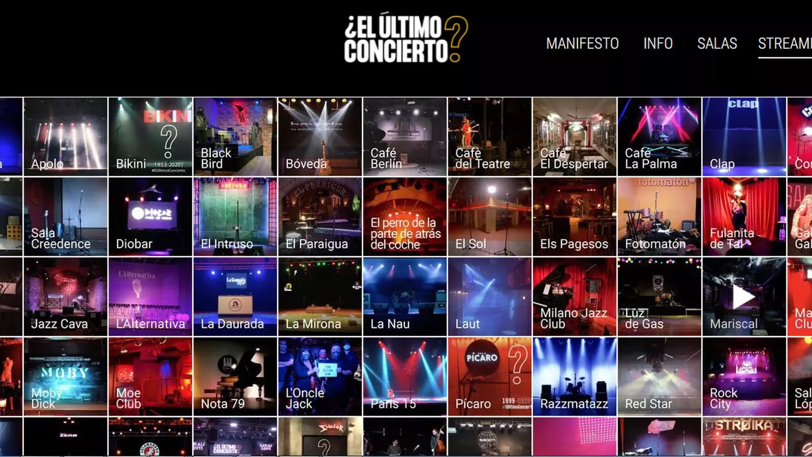 Imatge de la web de 'L'últim concert?'