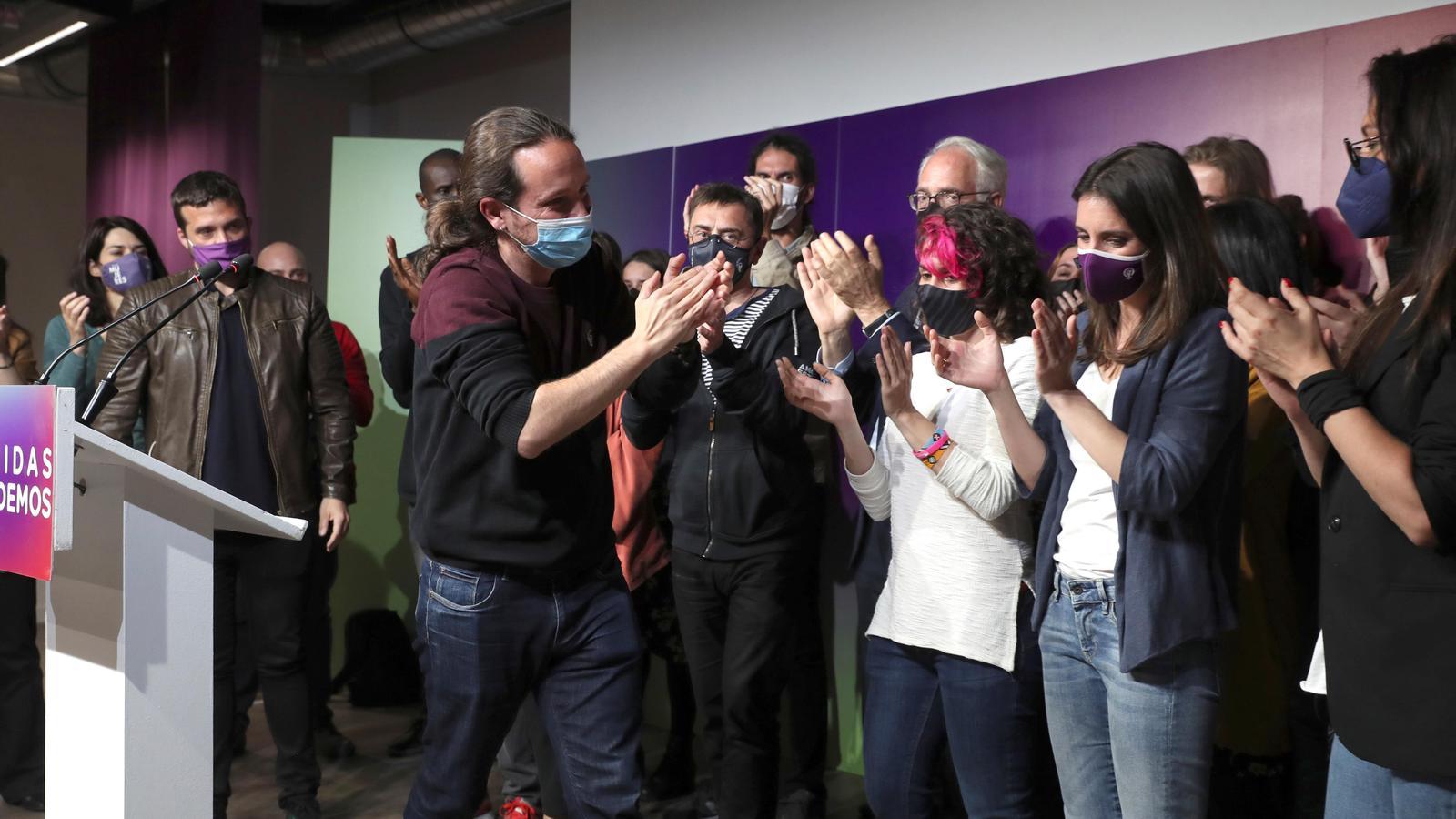 Pablo Iglesias during his appearance