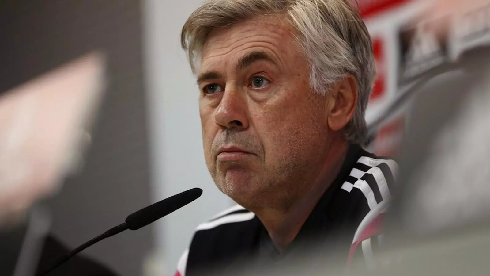 Carlo Ancelotti en roda de premsa