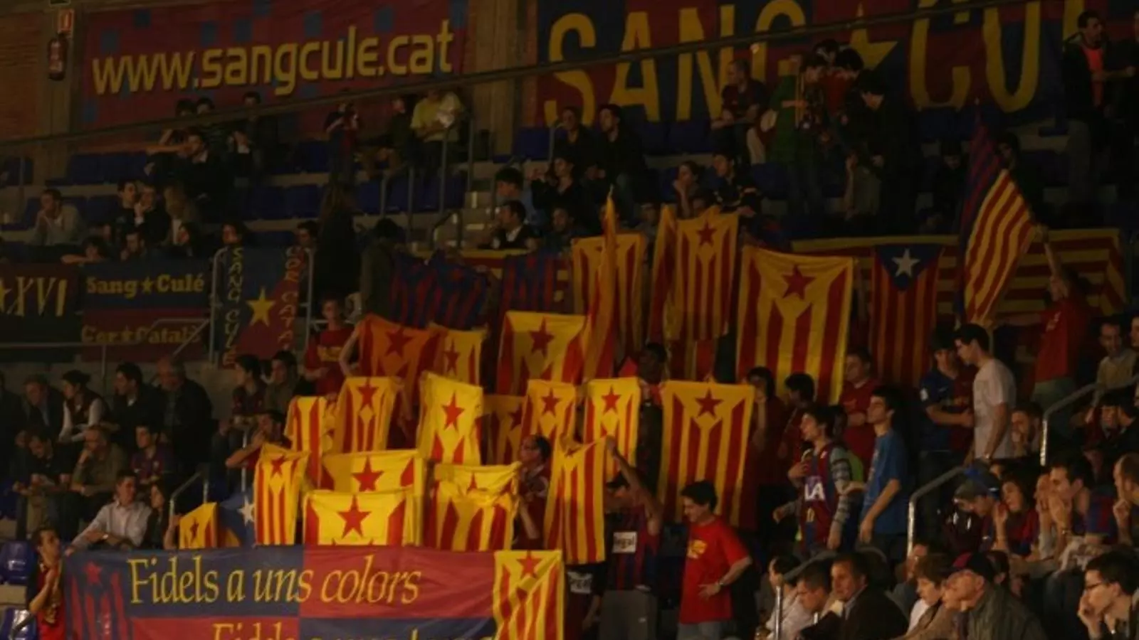 Sang Culé animant al Palau Blaugrana
