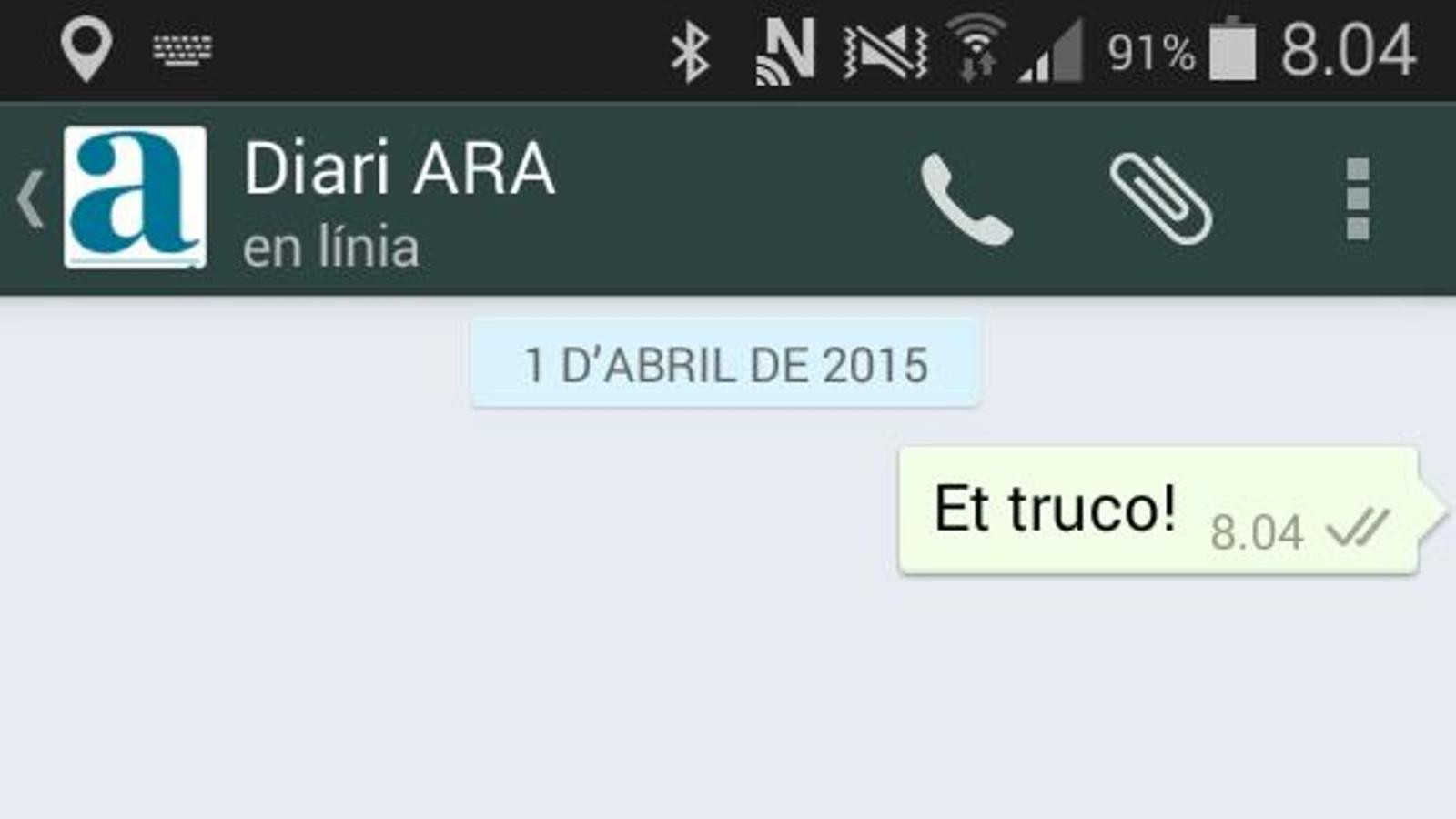 Les trucades de WhatsApp