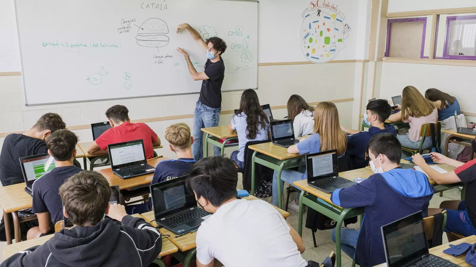Una imatge d'arxiu d'una escola concertada de Sant Vicenç dels Horts