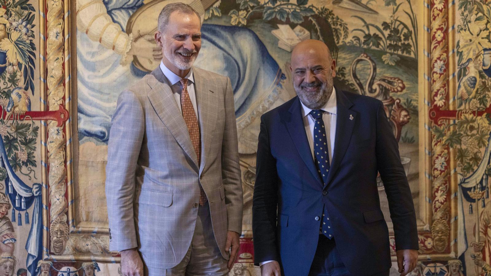 Felipe VI und Jaime Martínez diesen Freitag in Palma.