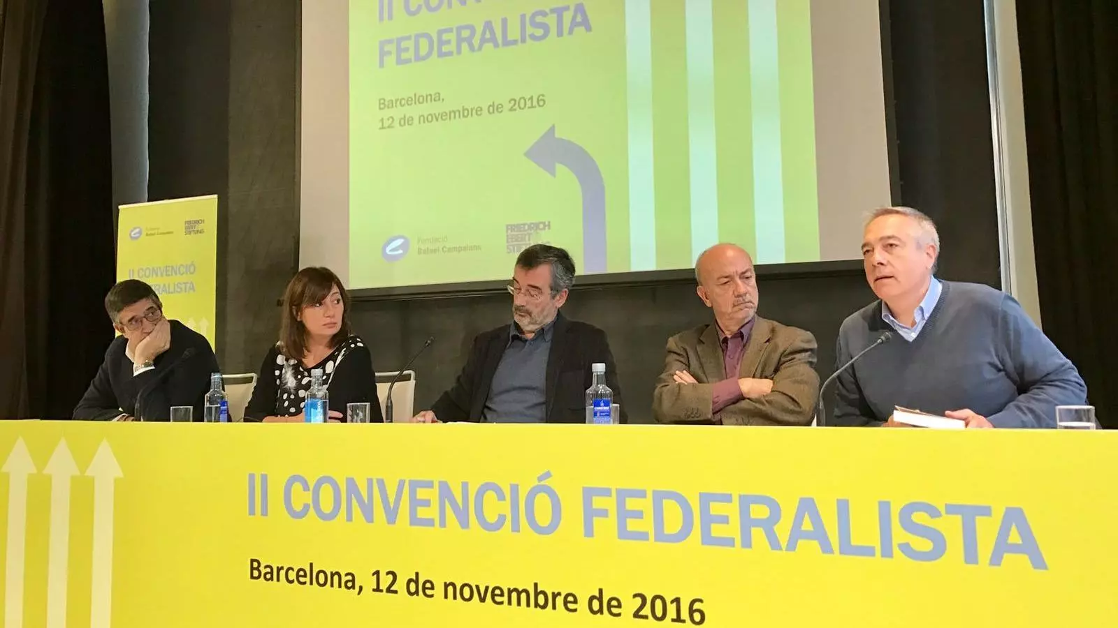 Patxi López, Francina Armengol, Manuel Cruz, Joan Botella i Pere Navarro