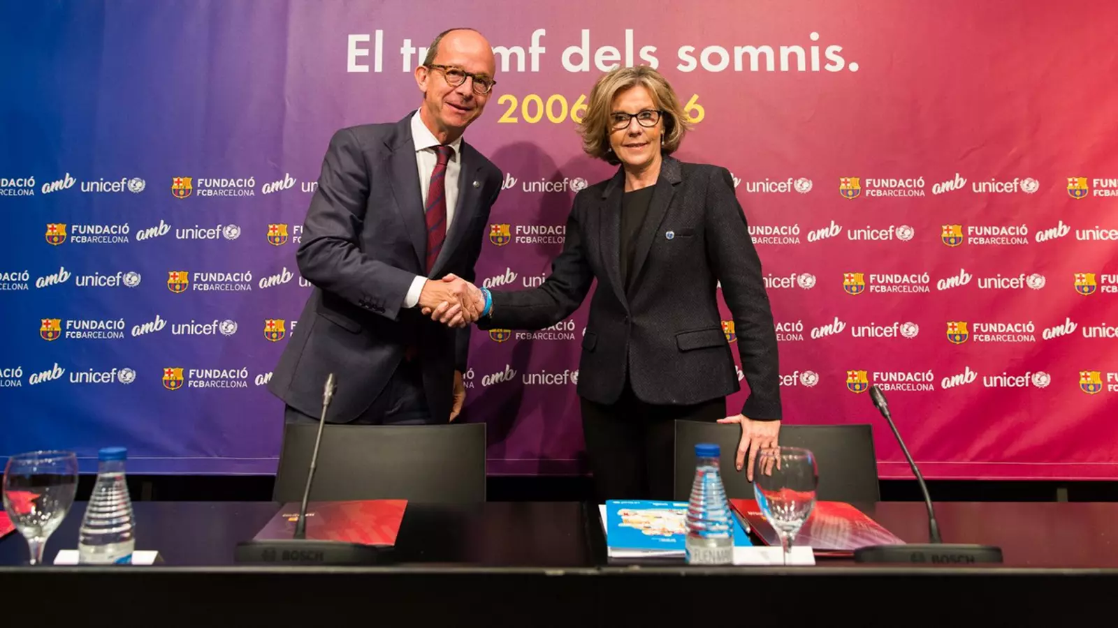 El Barça ha celebrat el 10è aniversari de l'acord amb Unicef