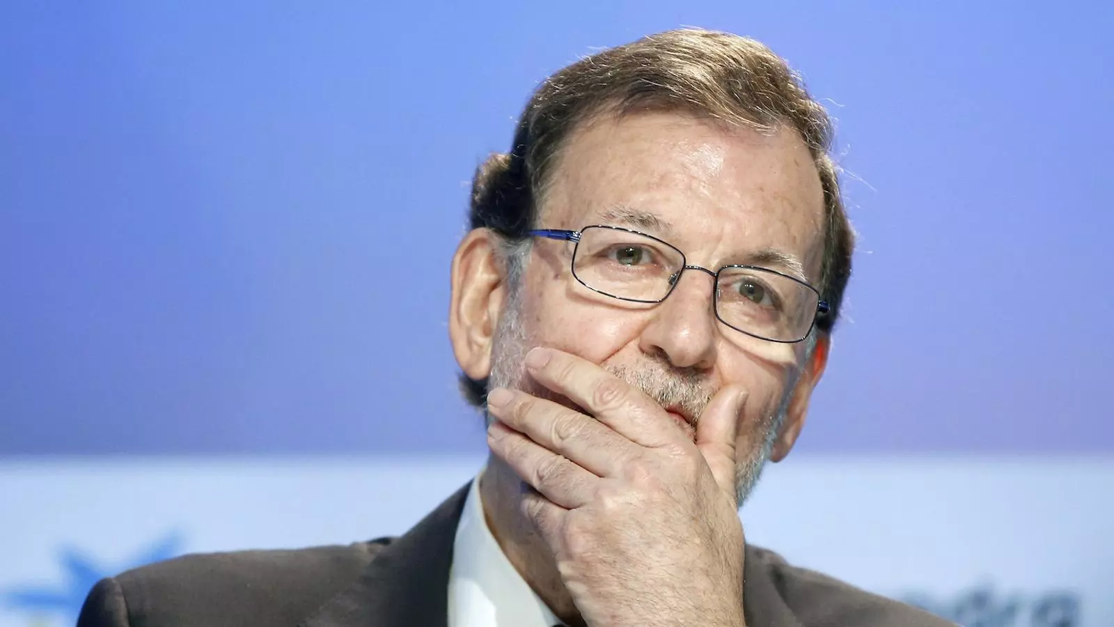 Rajoy, pensatiu, aquest dissabte al Cercle d'Economia