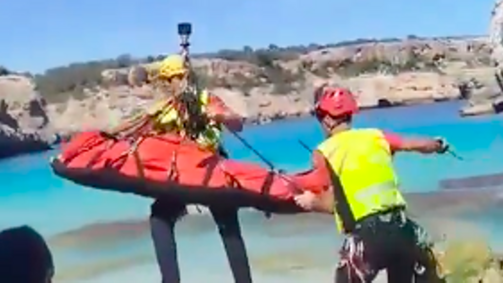 Ferida greu una jove de 17 anys que ha botat d'un penya-segat de 30 metres al Caló del Moro