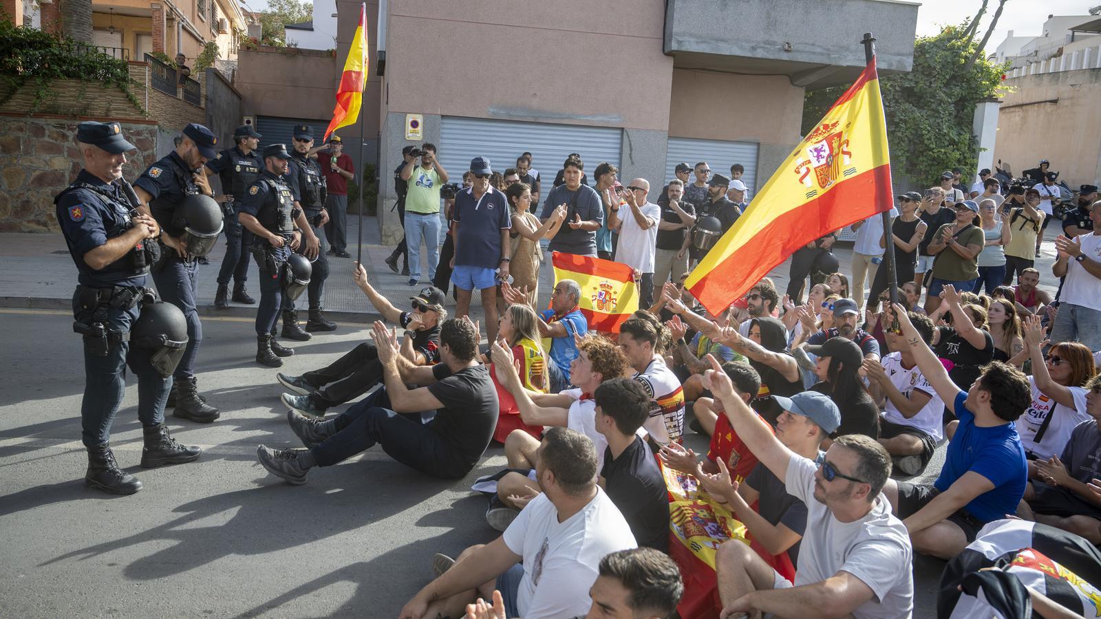 Demonstration against immigrants in Ceuta.