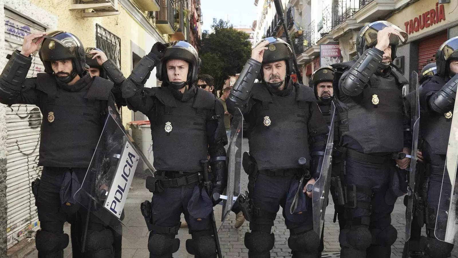 Els protagonistes d''Antidisturbios'