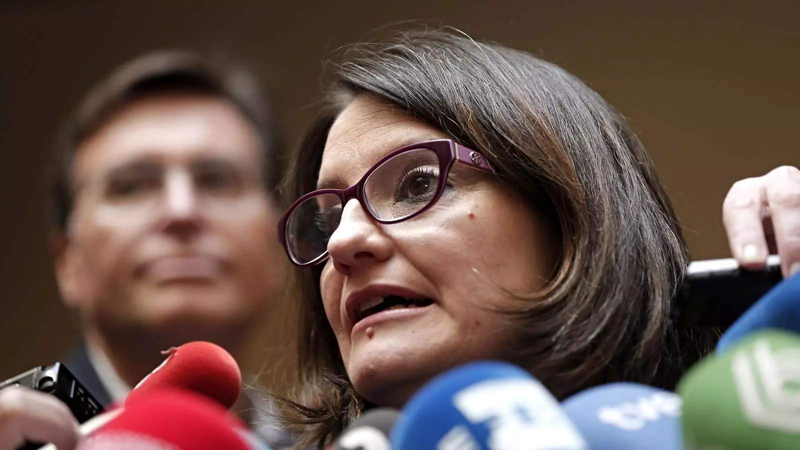 Mónica Oltra ha evitat decantar-se per quina destinació prefereix per als diputats de Compromís. / MANUEL BRUQUE / EFE