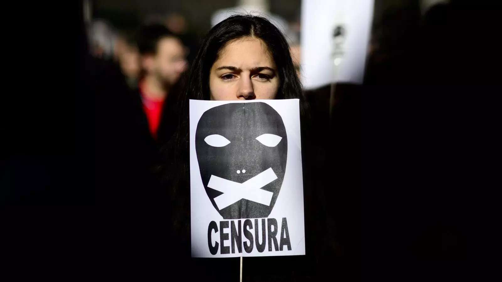 Manifestació contra la 'llei mordassa'.