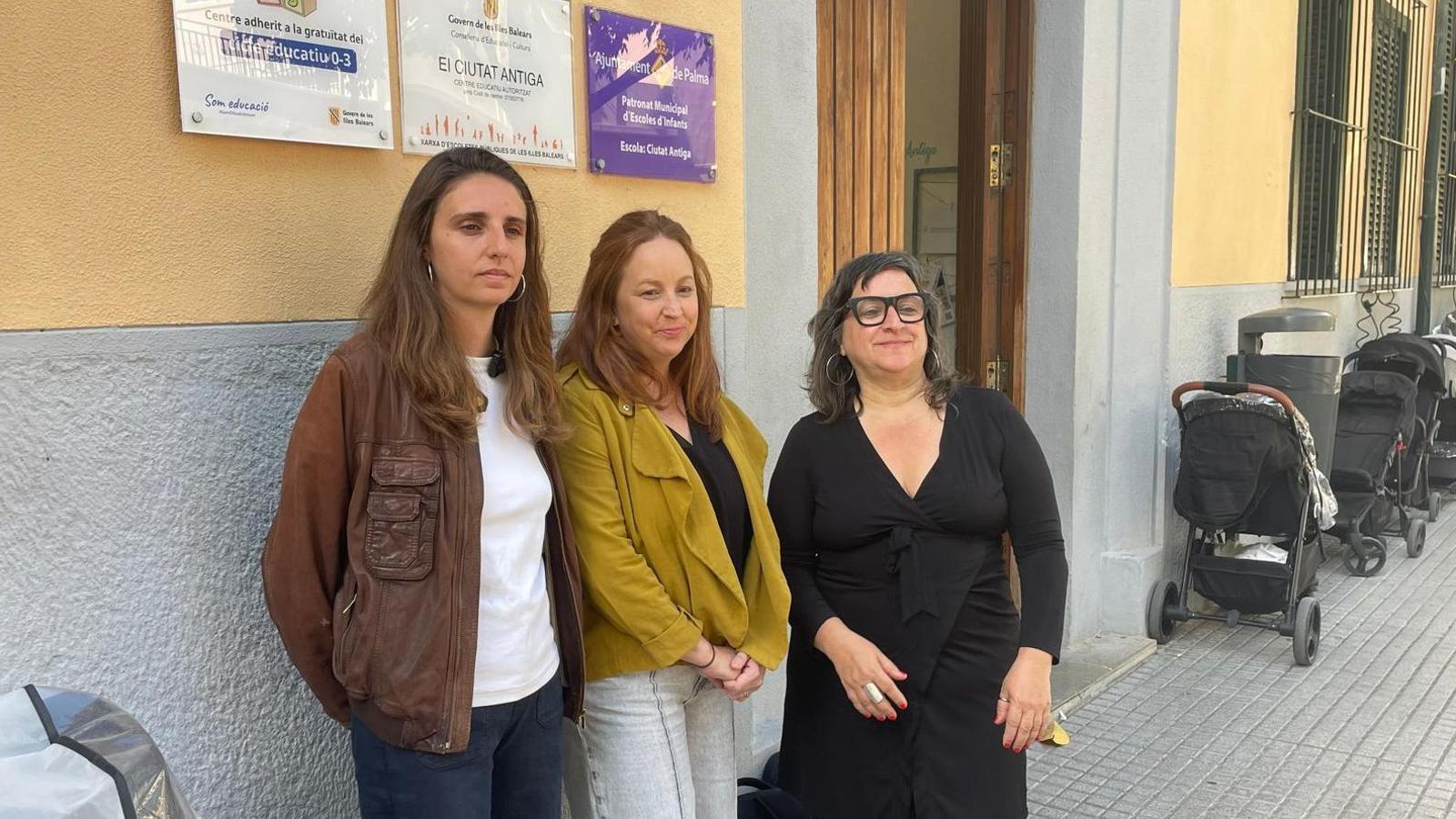 Lucía Muñoz (Unides Podem), Silvana González (PSIB) i Kika Coll (MÉS per Palma)