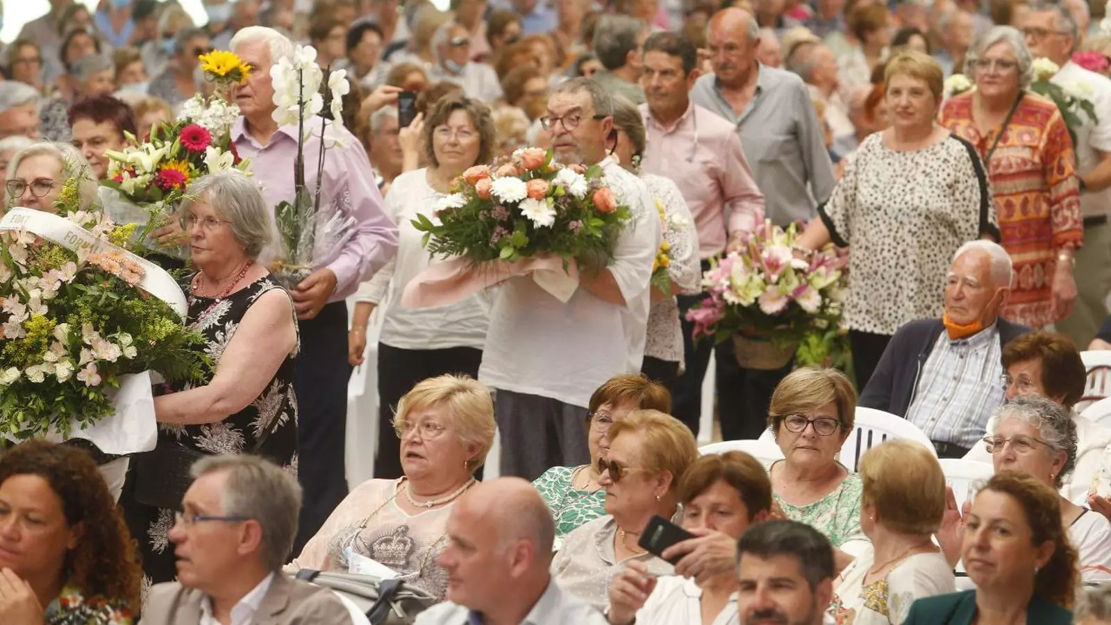 Ofrena Floral Lluc de la Federació d'Associacions de Gent Gran de Mallorca