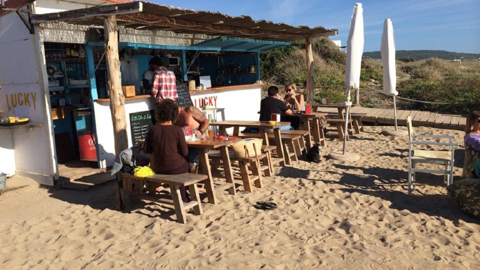 Uno de los "xibius" que quedó fuera de la última concesión en Formentera