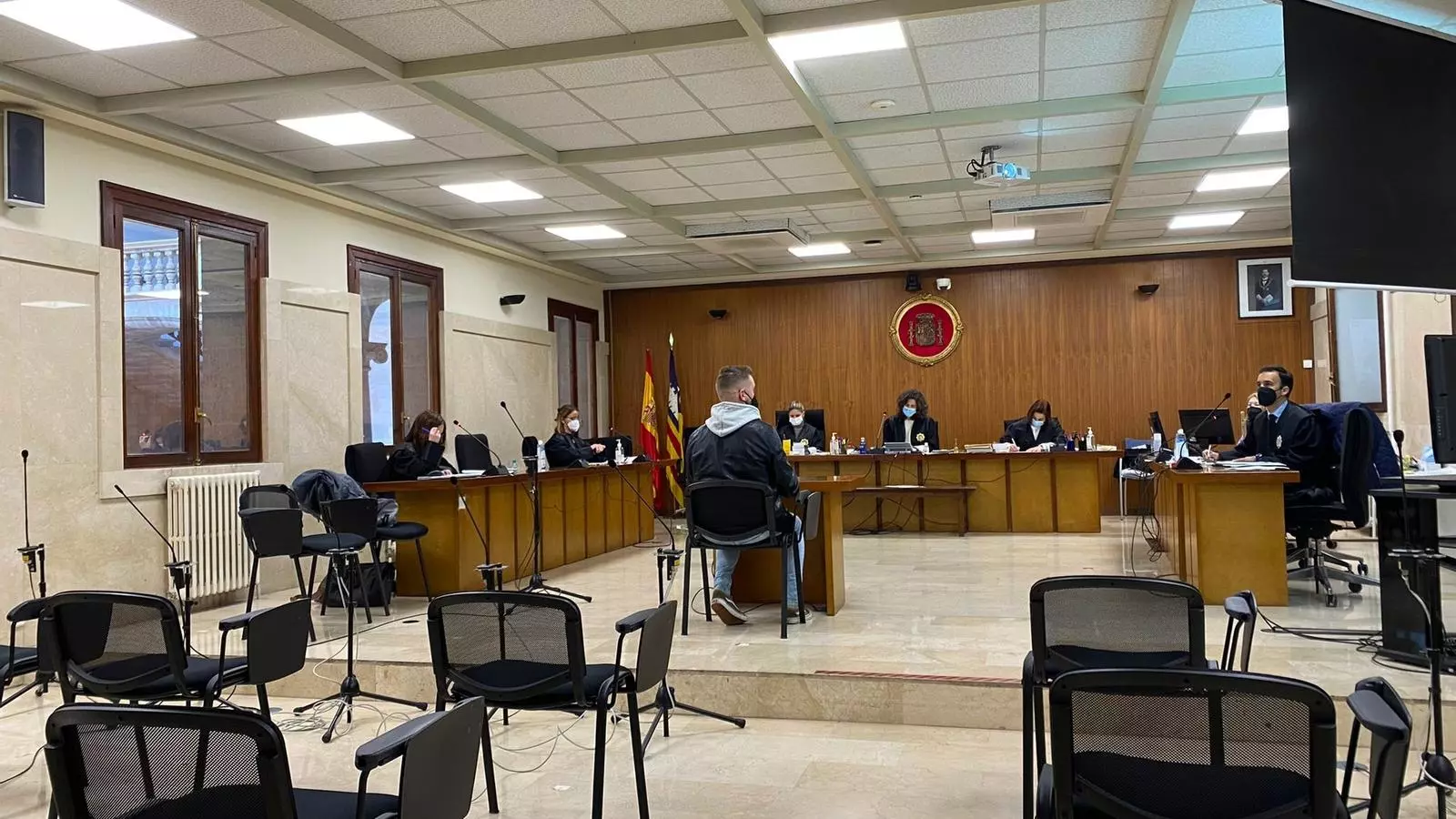 L'acusat, aquest dimecres a l'Audiència.