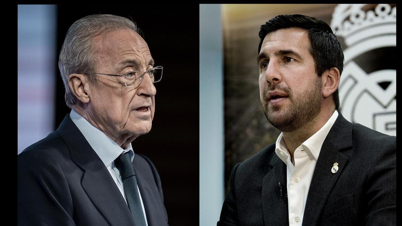 Florentino Pérez and Enrique Riquelme
