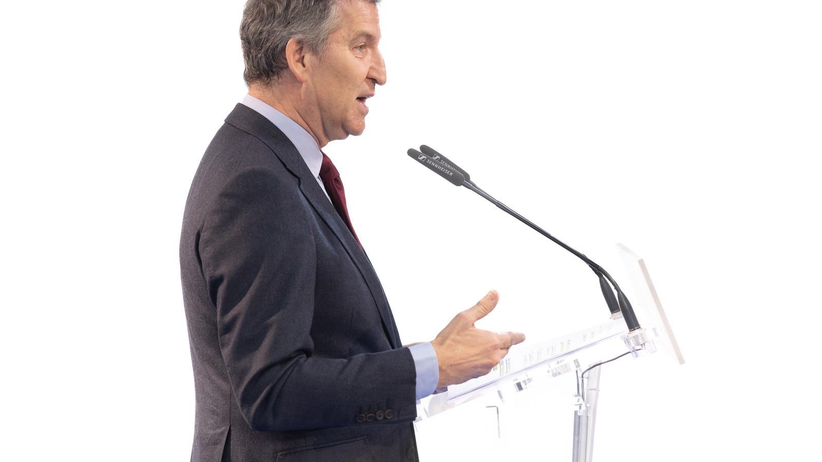 Alberto Núñez Feijóo in a file image.