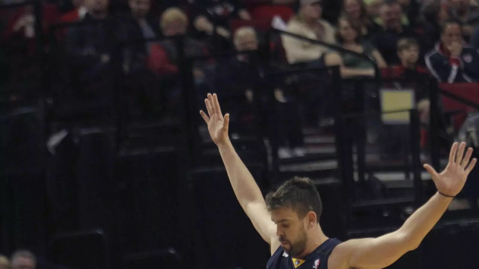 Marc Gasol, en acció a la pista dels Blazers