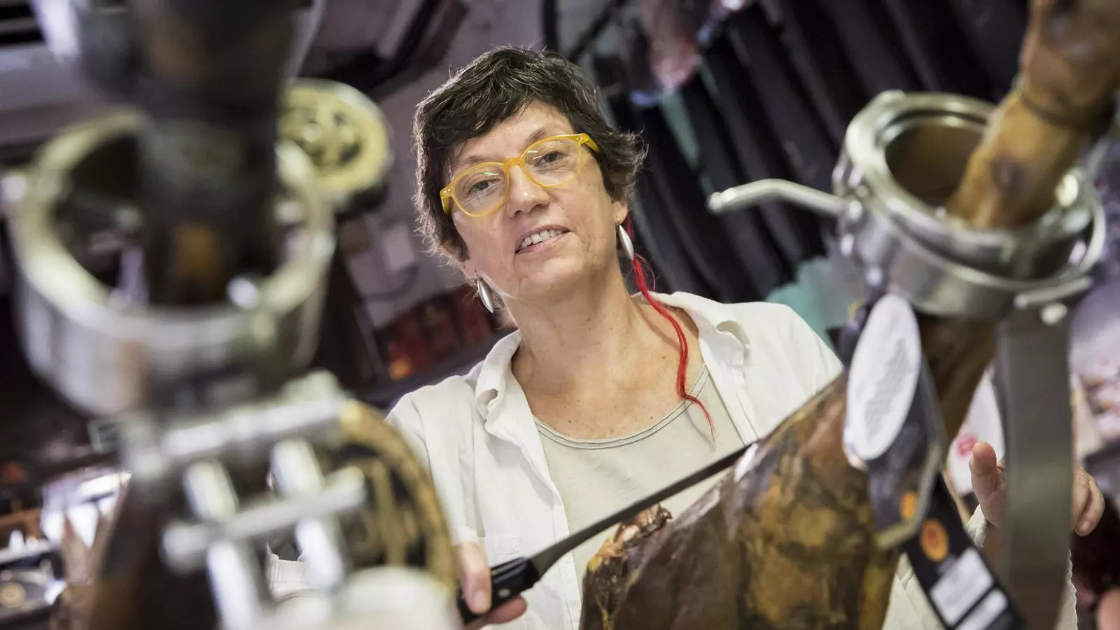 Antònia Carré Pons, aquest dimecres, durant la presentació de la seva editorial