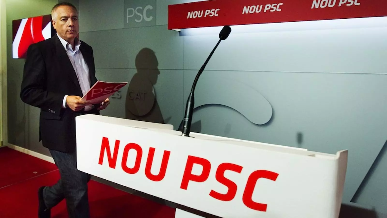 Pere Navarro, a la seu del PSC / PERE VIRGILI