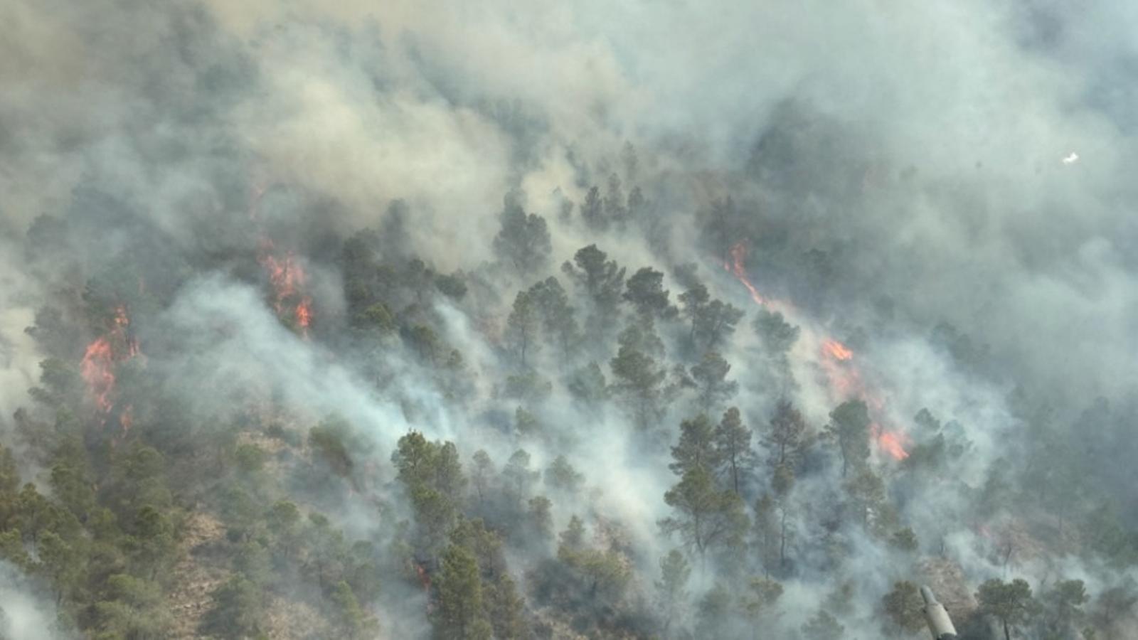 El incendio en Murcia