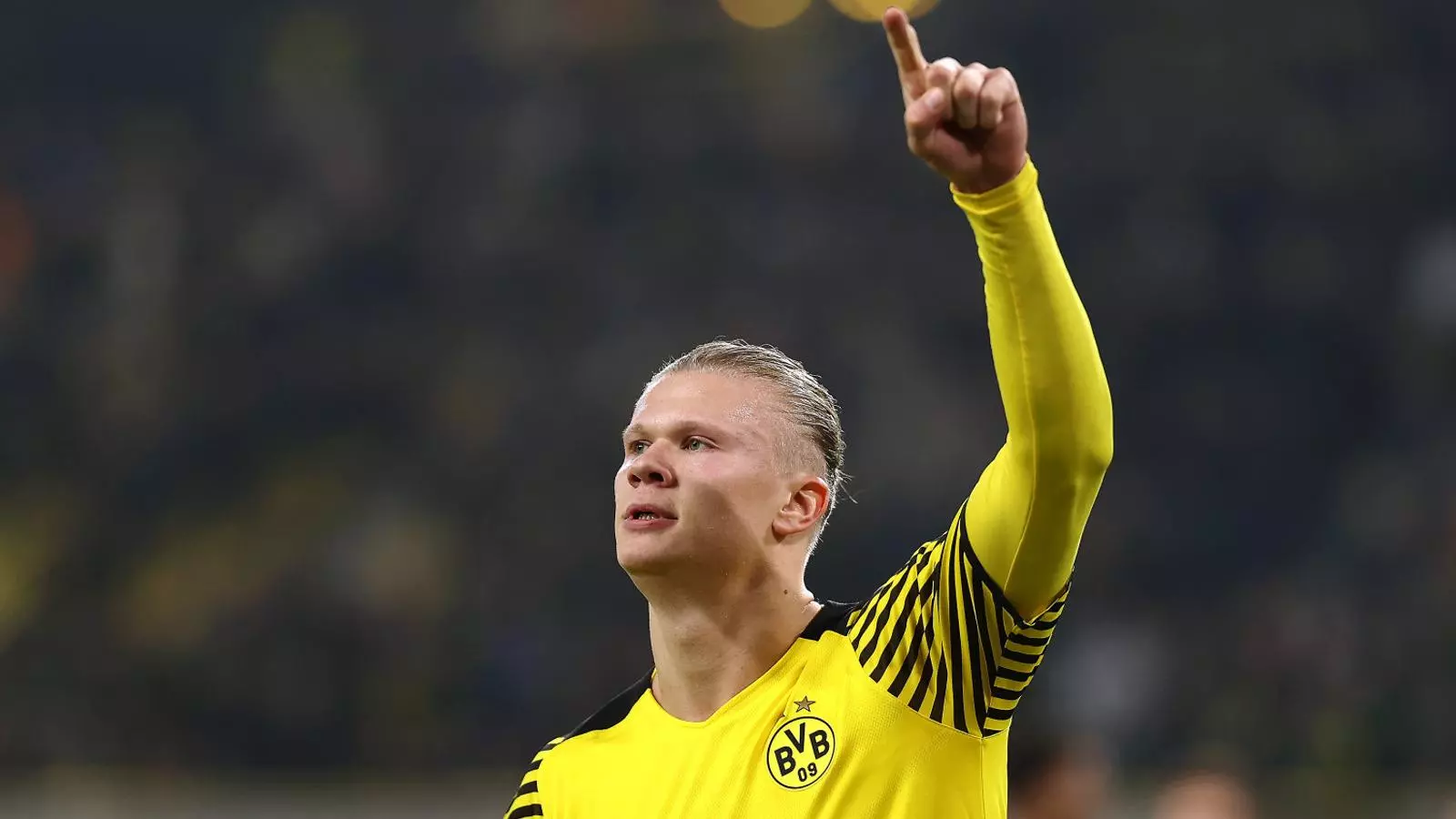 Erling Haaland durant un partit amb el Dortmund.