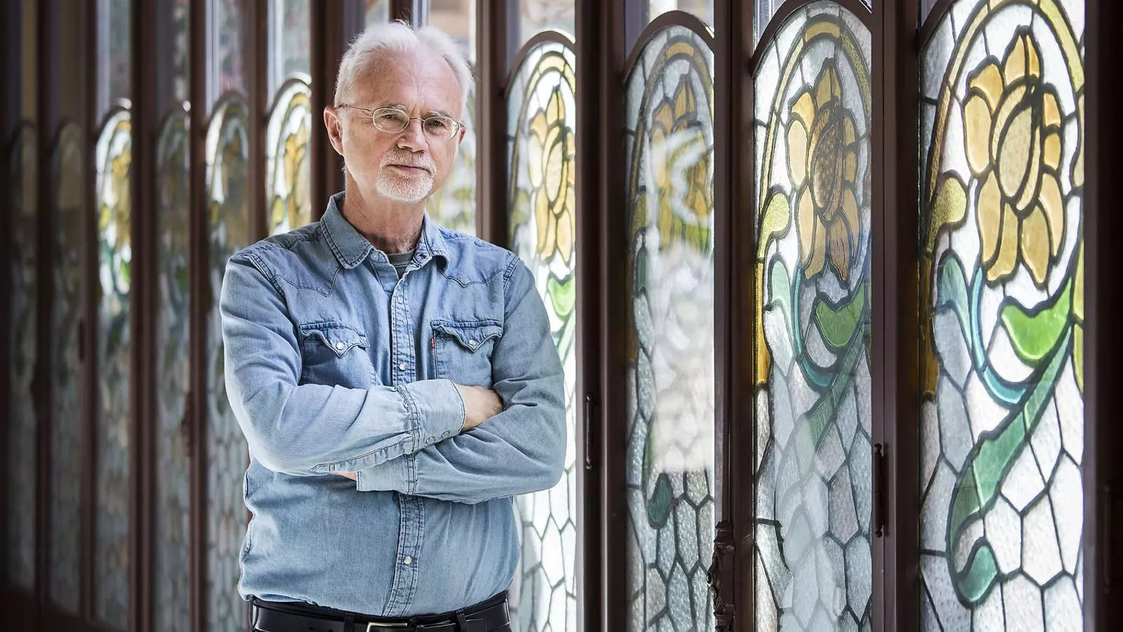 El compositor nord-americà John Adams ahir al Palau de la Música.