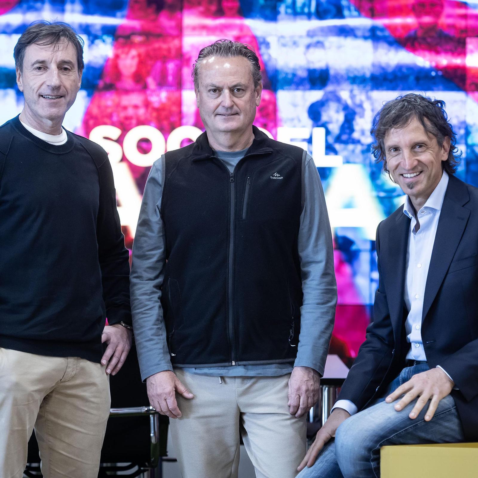 Carles Planchart, Albert Puig i Francesc Cos, responsables esportius de la candidatura de Victor Font.