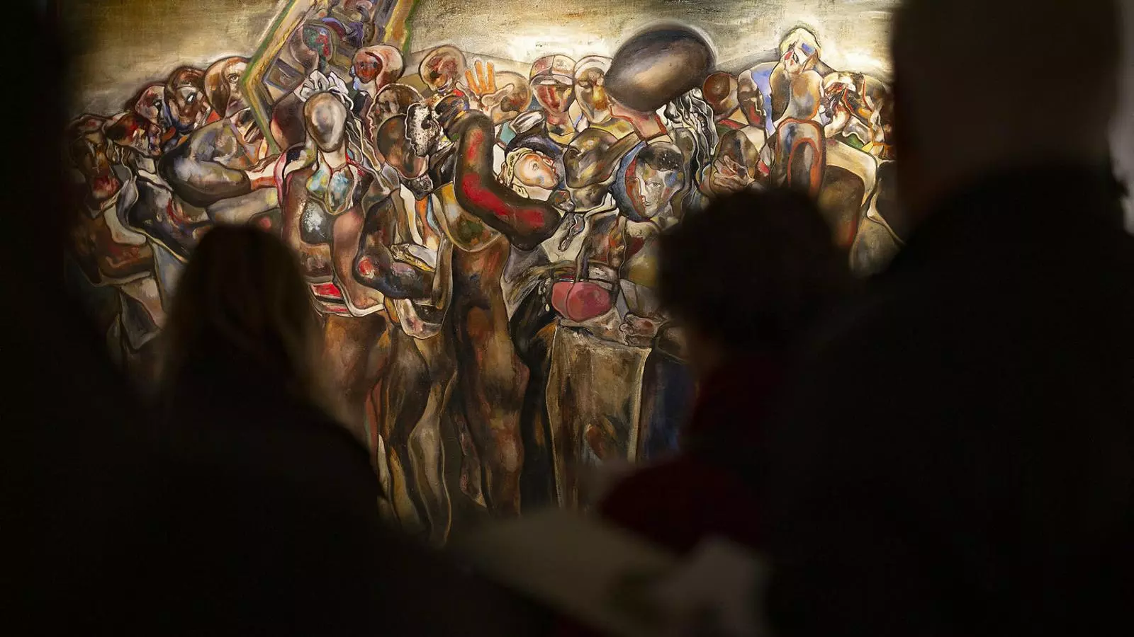 Processó Iés una de les grans pintures de Guerrero Medina dels anys 70 incloses en la mostra.