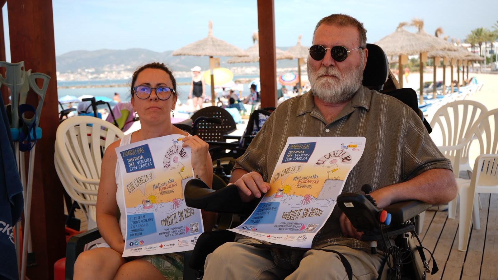 Carolina Ligero i Antonio Balaguer a la presentació de la campanya "Capbussades".