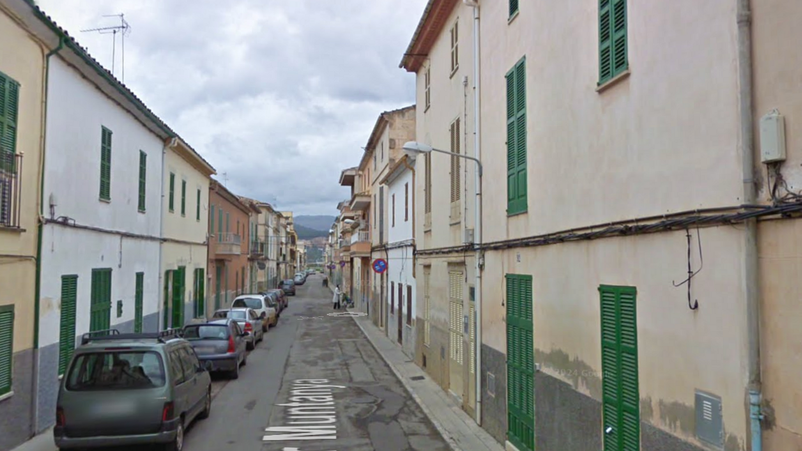 Die Bergstraße in Sa Pobla.