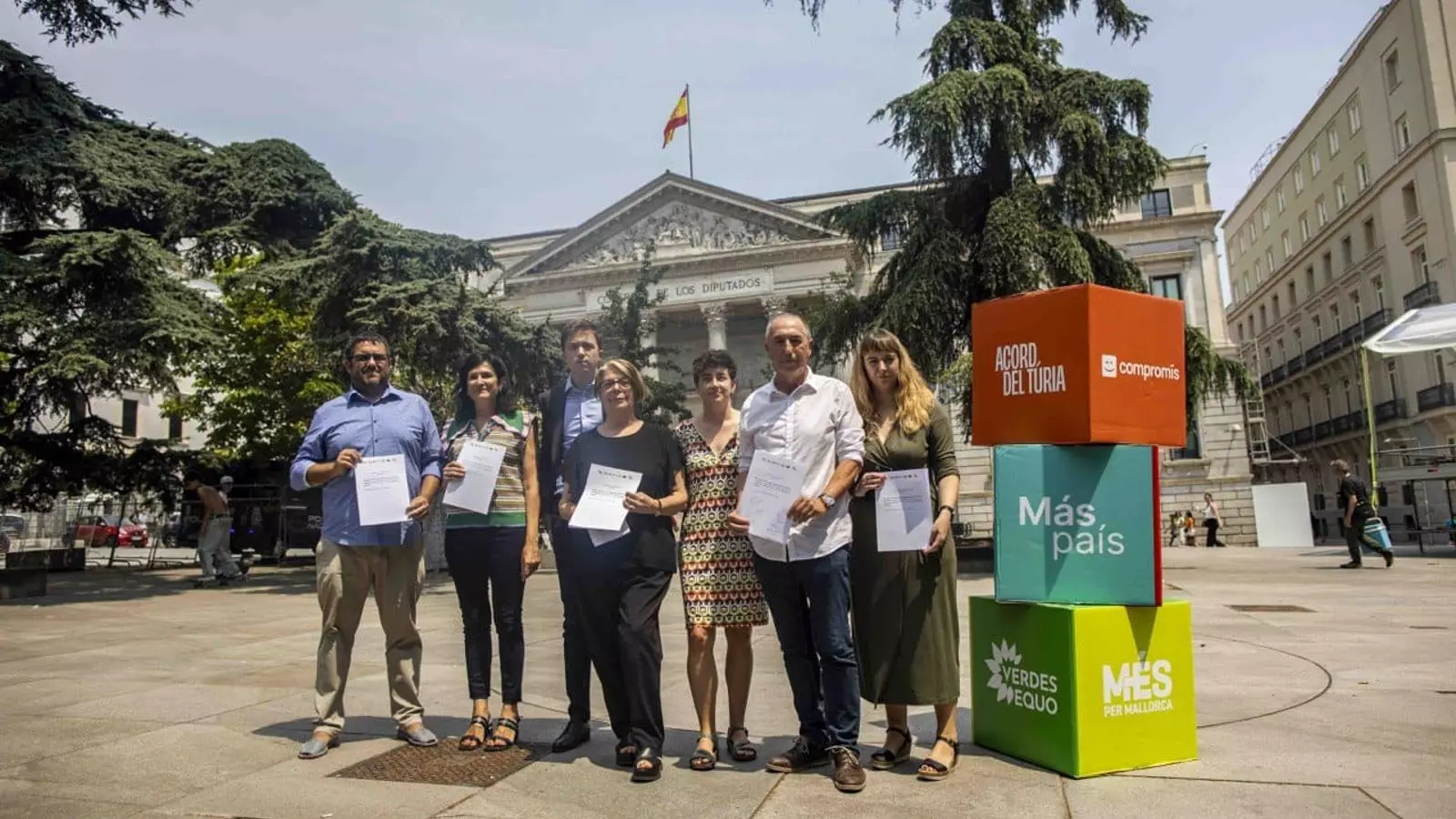 Els partits que van firmar l'acord del Túria